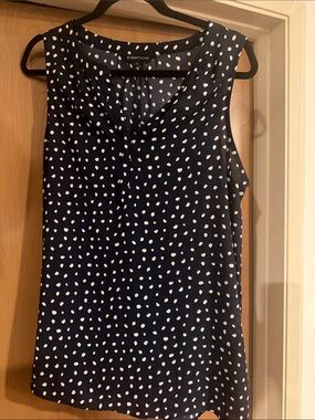 41 Hawthorn Navy Polka Dot Sleeveless Camisole